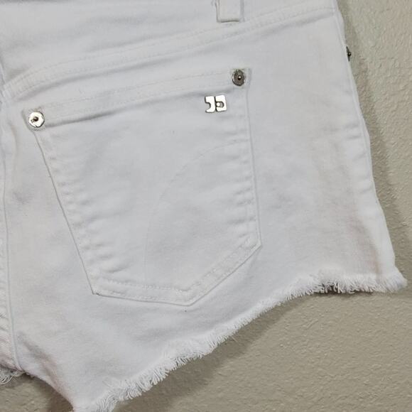Joe's‎ Jeans White Denim Shorts Frayed Hem Casual Summer Trendy Size 27 - Picture 4 of 7